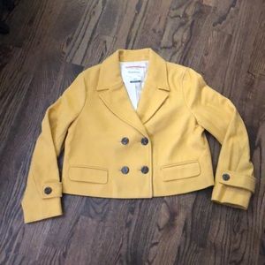 Gorgeous golden yellow pea coat.